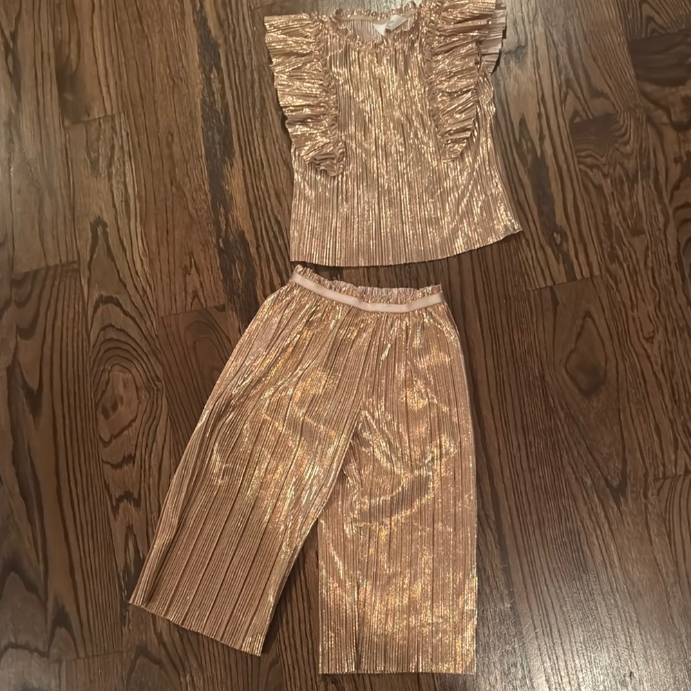 H&M Shimmering Gold Kids One Piece